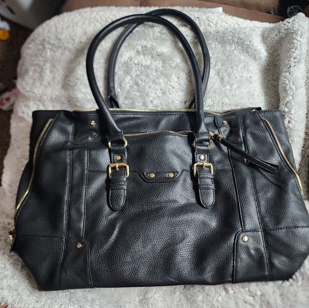 Charming Charlie, Used, Large, Black, Shoulder Purse